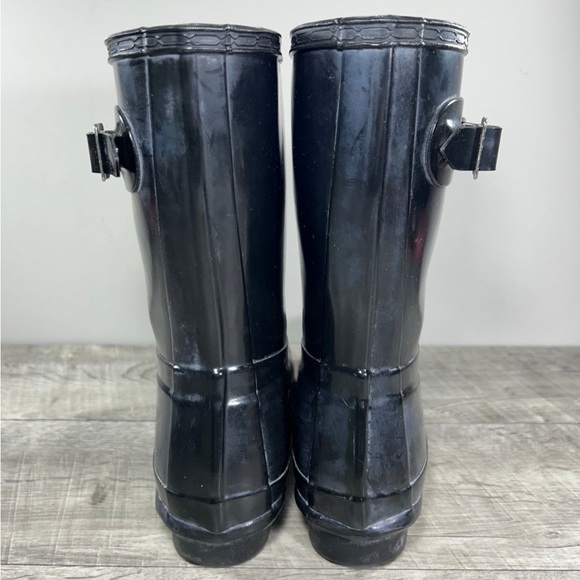 Hunter Original Short Gloss Black Rain Women’s Waterproof Winter Snow Boots 7 - Picture 6 of 10